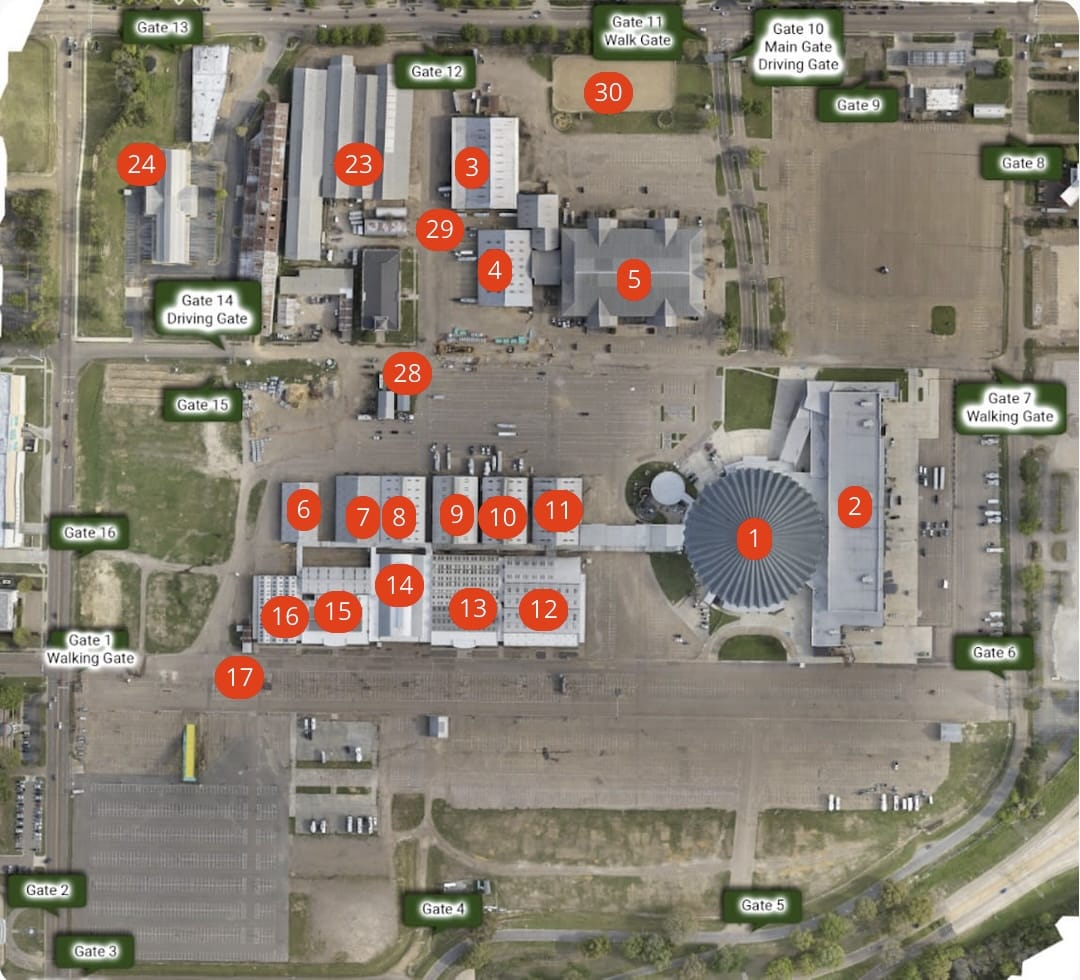 Fairgrounds map 2026 static